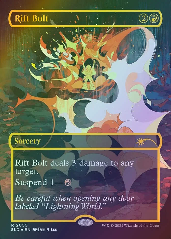Rift Bolt (SLD) (2055) / Borderless / Raised Foil