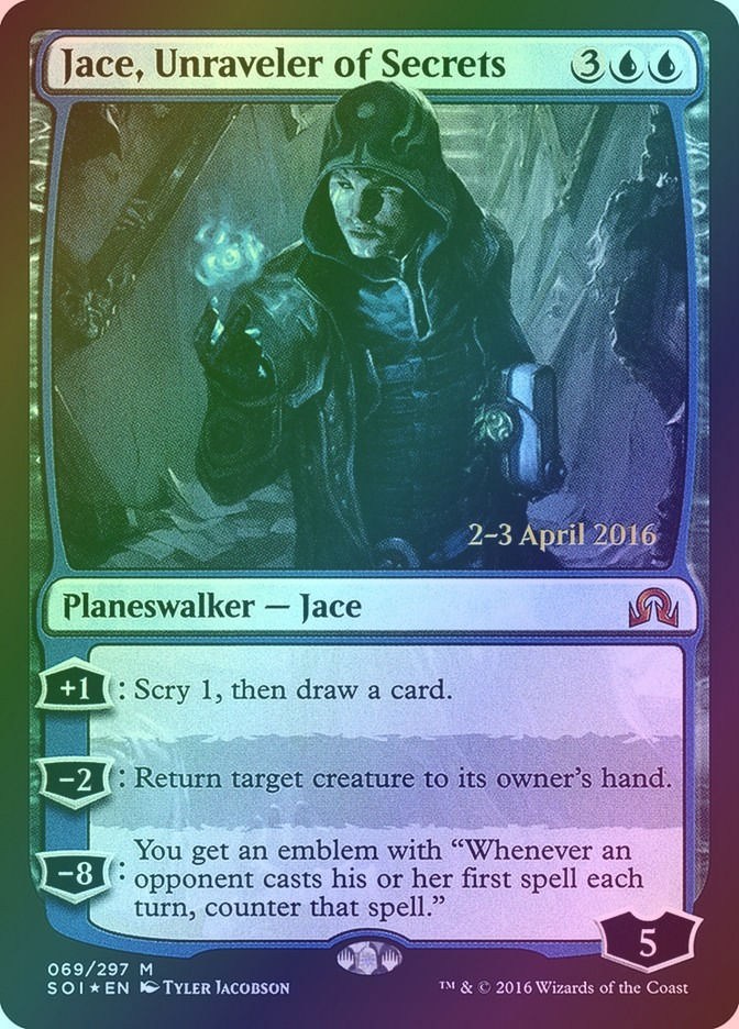 Jace, Unraveler of Secrets (PSOI) (69s) / Foil