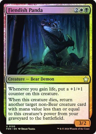 Fiendish Panda (FDN) (120) / Foil