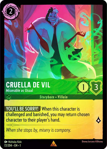 Cruella de Vil - Miserable As Usual (LOR_TFC) / Foil