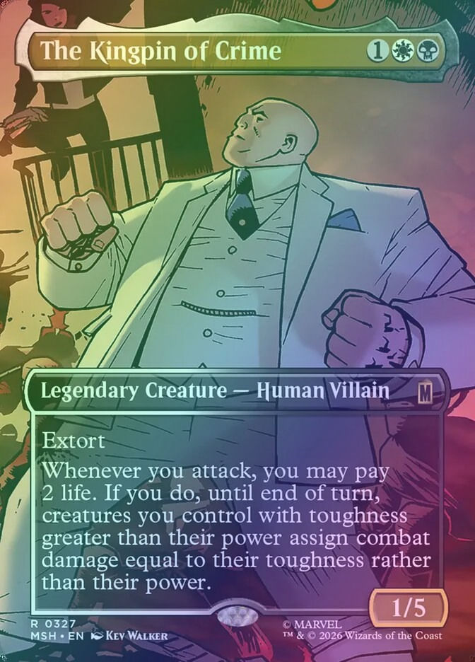 The Kingpin of Crime (MSH) (327) / Borderless / Foil
