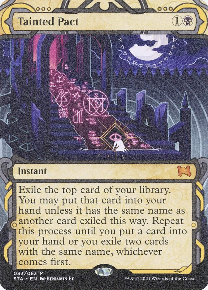 Tainted Pact (STA) (33) / Borderless / Showcase / Foil Etched