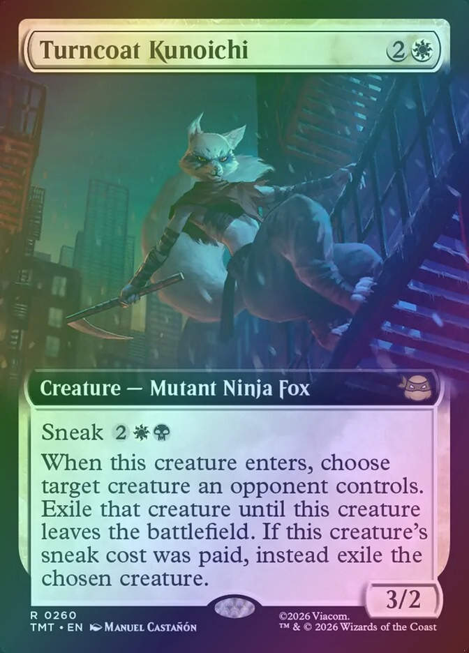 Turncoat Kunoichi (TMT) (260) / Extended Art / Foil