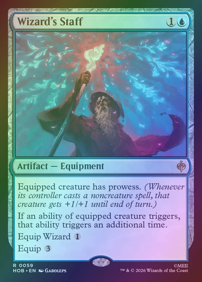 Wizard's Staff (HOB) (59) / Foil