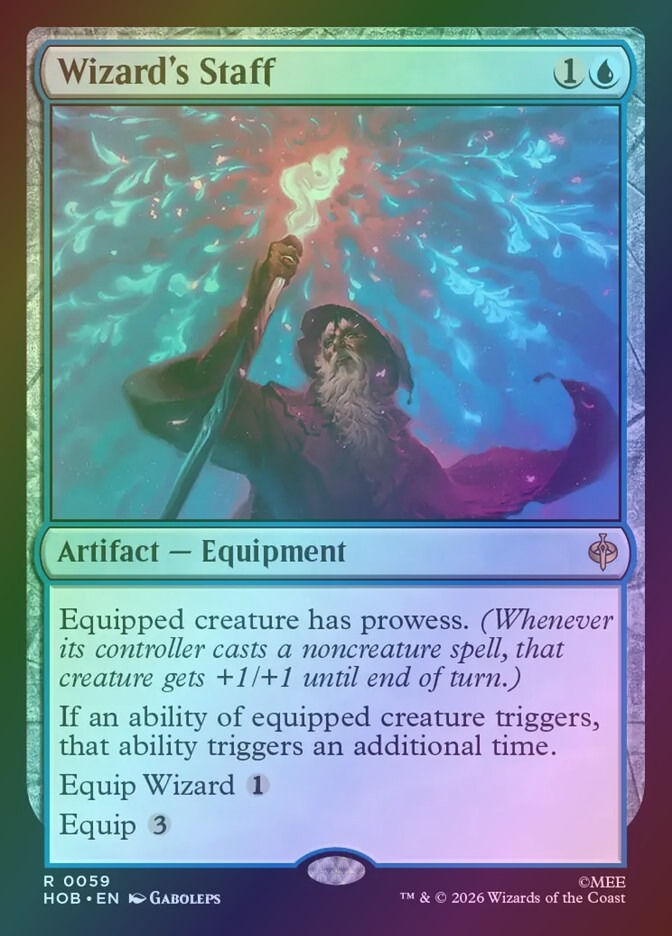 Wizard's Staff (HOB) (59) / Foil