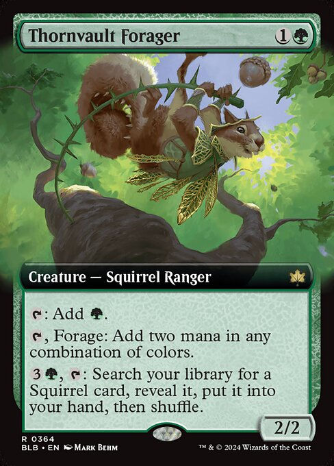 Thornvault Forager (blb) (364) / Extended Art