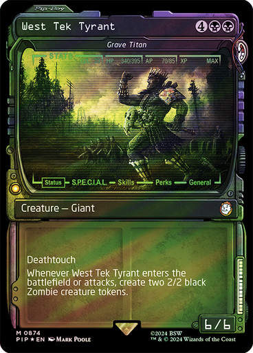 Grave Titan (pip) (874) / Showcase Surge Foil