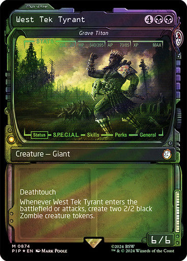 Grave Titan (pip) (874) / Showcase Surge Foil
