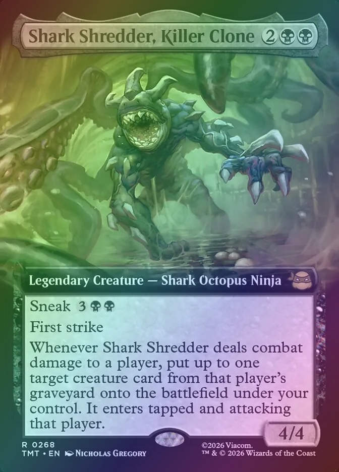 Shark Shredder, Killer Clone (TMT) (268) / Extended Art / Foil