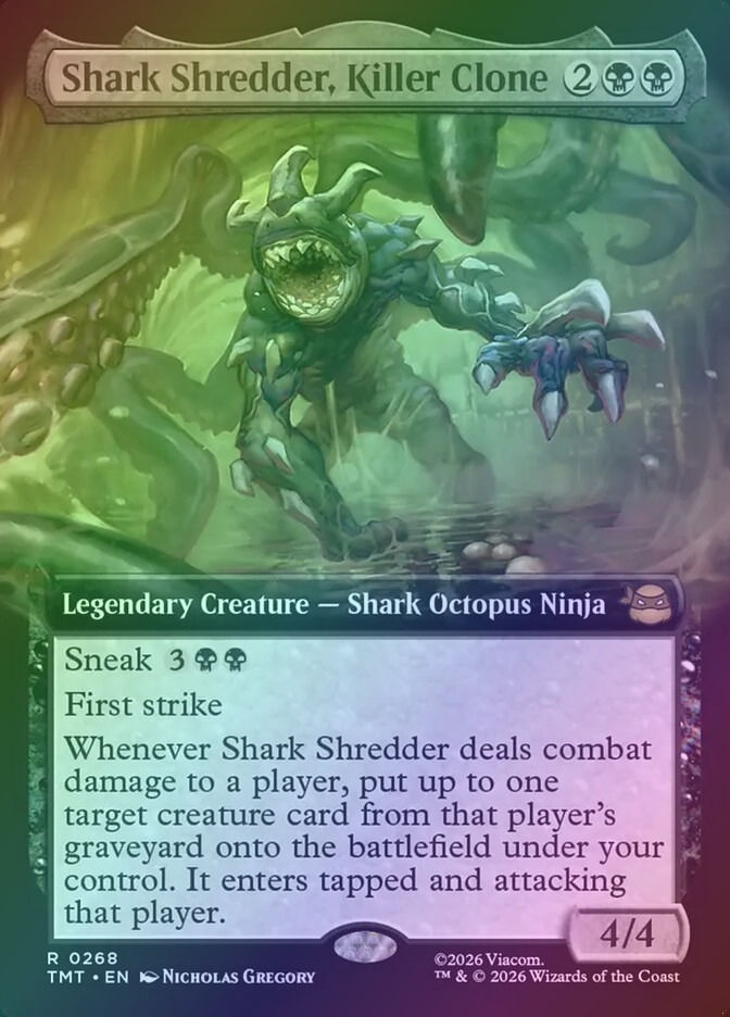Shark Shredder, Killer Clone (TMT) (268) / Extended Art / Foil