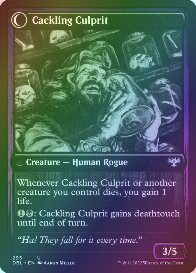 Panicked Bystander // Cackling Culprit (DBL) (295) / Foil — cara 2 de 2