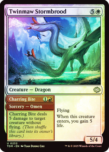 Twinmaw Stormbrood // Charring Bite (TDM) (232) / Foil