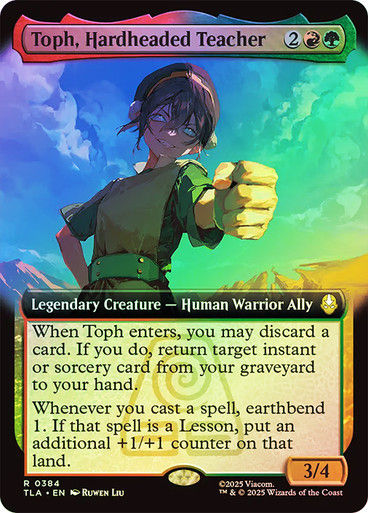 Toph, Hardheaded Teacher (TLA) (384) / Extended Art / Foil