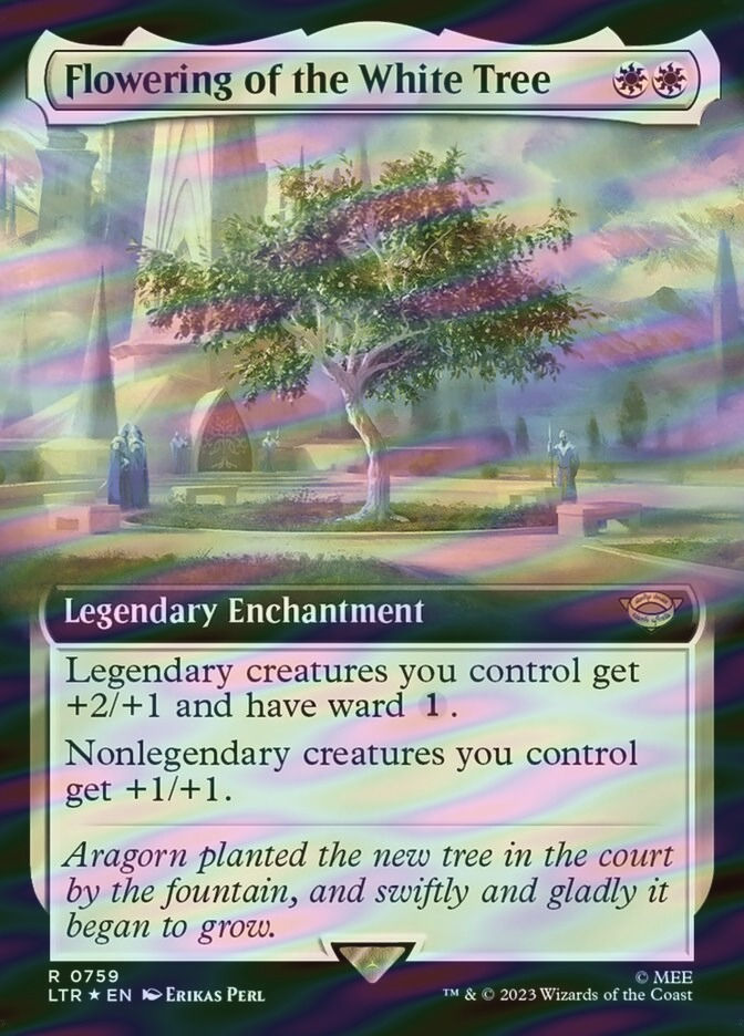 Flowering of the White Tree (LTR) (759) / Extended Art / Surge Foil
