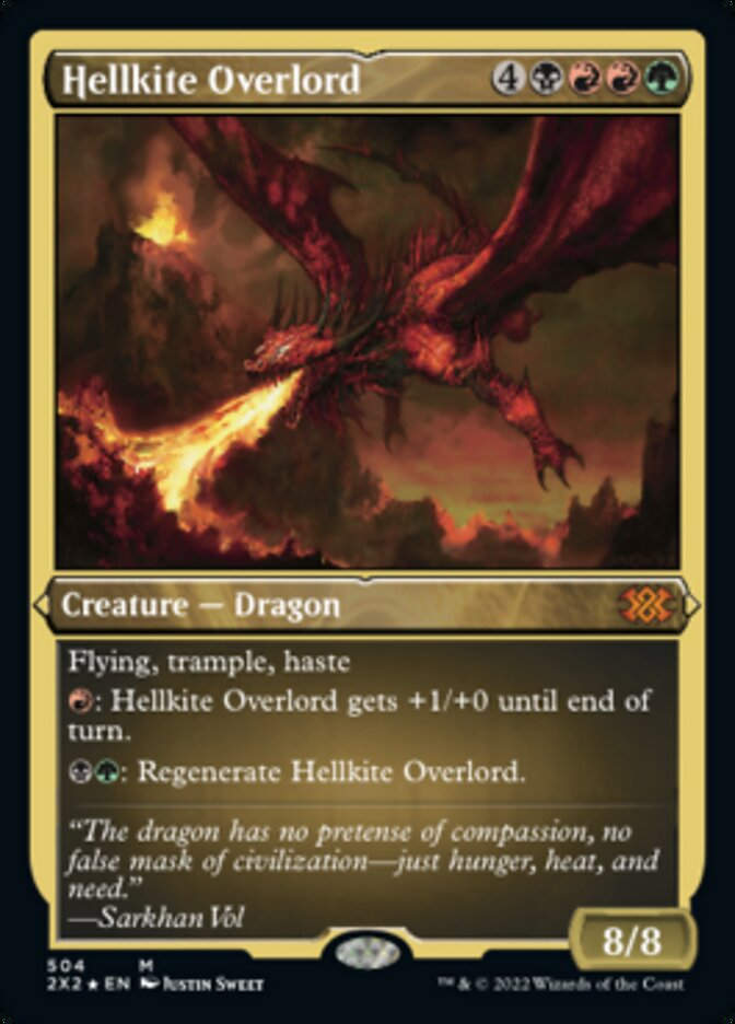 Hellkite Overlord (2X2) / Etched Foil