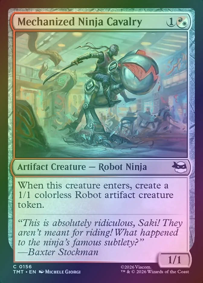 Mechanized Ninja Cavalry (TMT) (156) / Foil