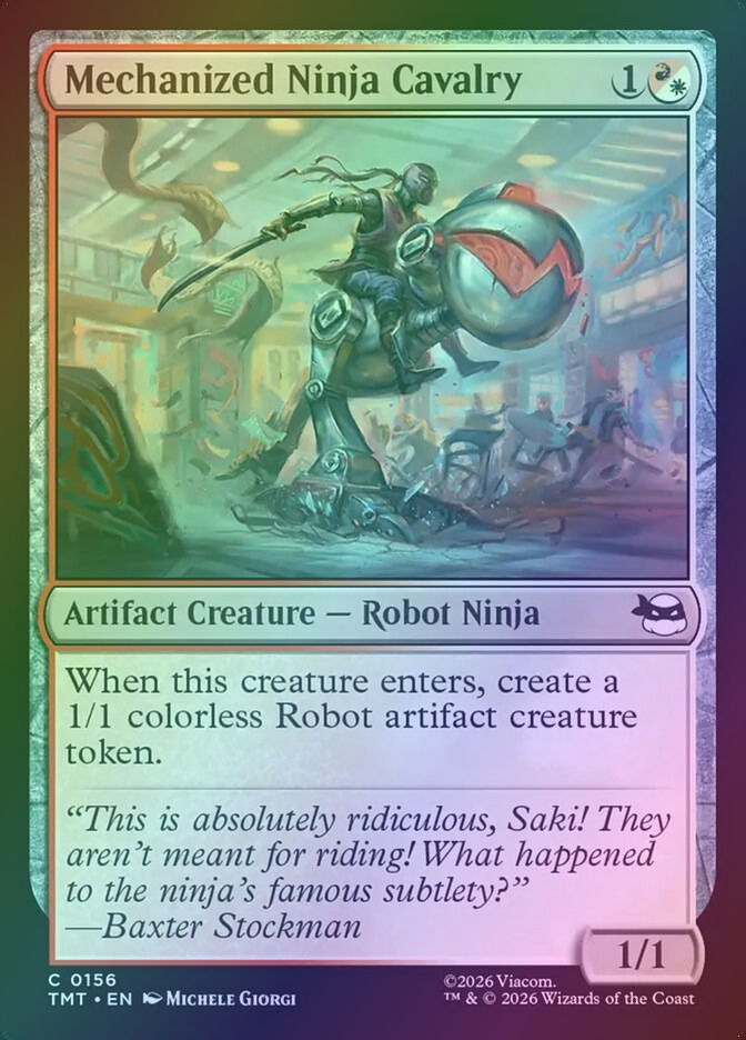 Mechanized Ninja Cavalry (TMT) (156) / Foil