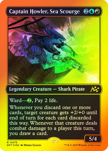 Captain Howler, Sea Scourge (DFT) (475)  / First Place Foil