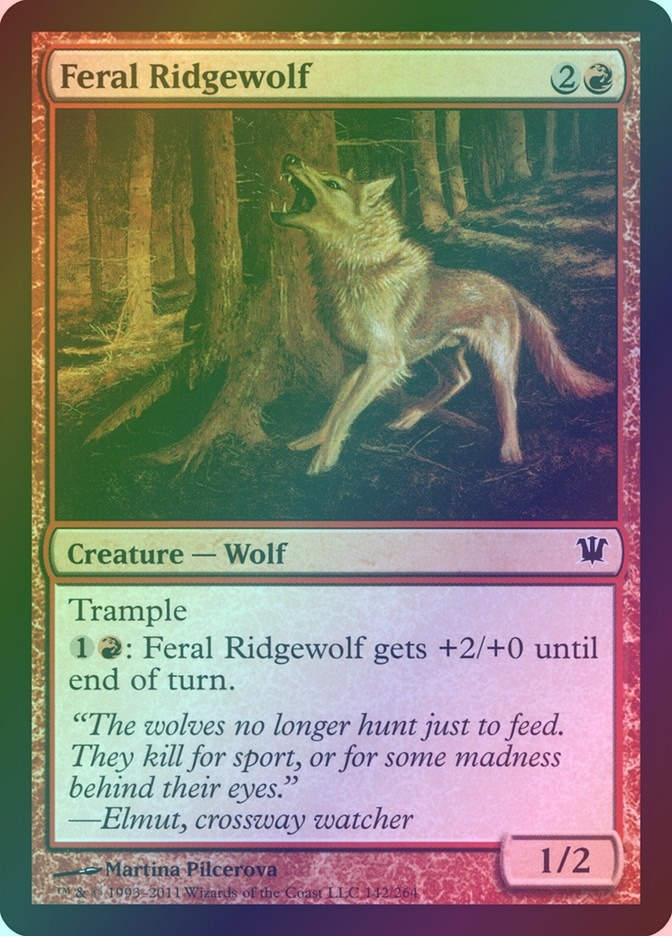 Feral Ridgewolf (ISD) (142) / Foil
