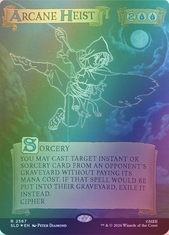 Arcane Heist (SLD) (2567) / Borderless / Foil