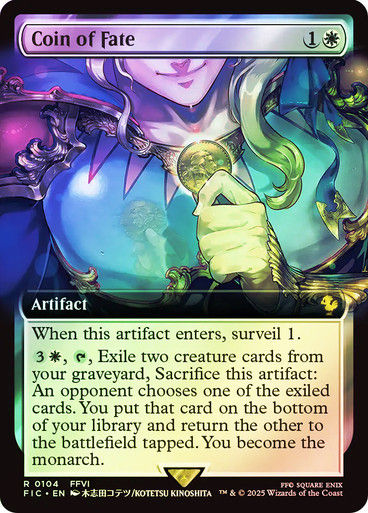 Coin of Fate (FIC) (104) / Extended Art / Foil