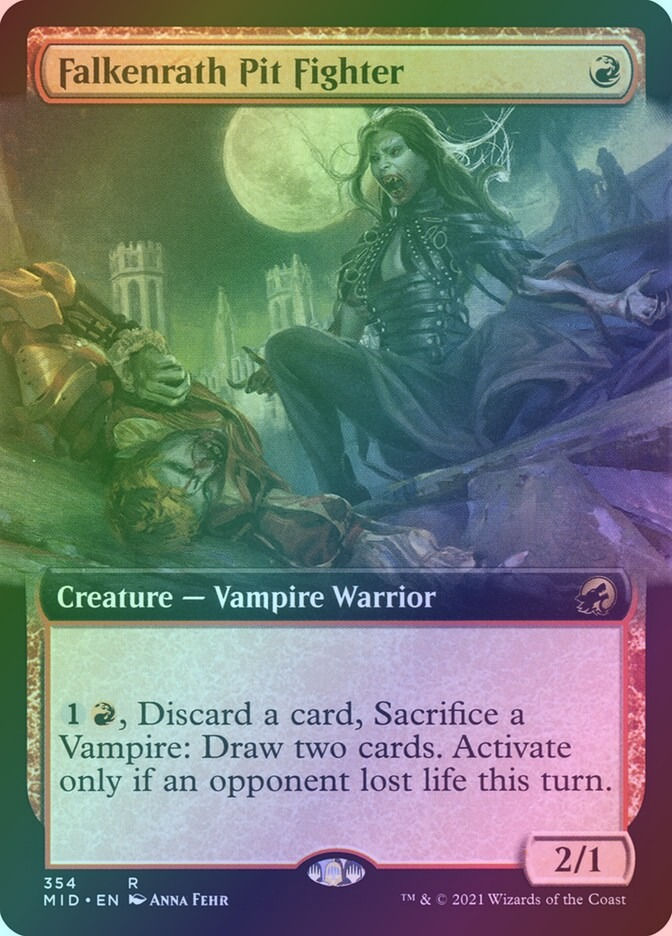 Falkenrath Pit Fighter (MID) (354) / Extended Art / Foil