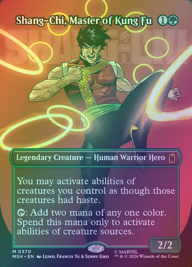Shang-Chi, Master of Kung Fu (MSH) (370) / Borderless / Foil