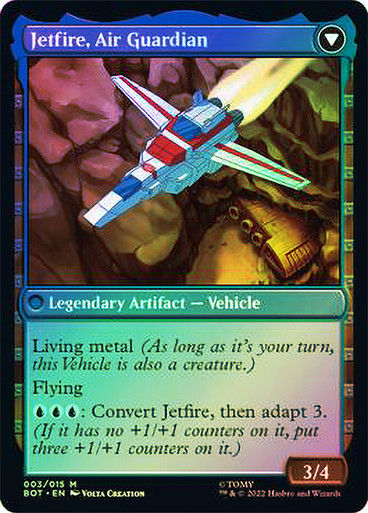Jetfire, Ingenious Scientist // Jetfire, Air Guardian (BOT) (3) / Foil — cara 2 de 2