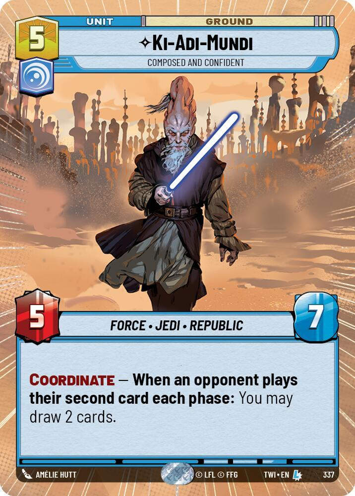 Ki-Adi-Mundi - Composed and Confident (Hyperspace) (TWI) (337) / Foil