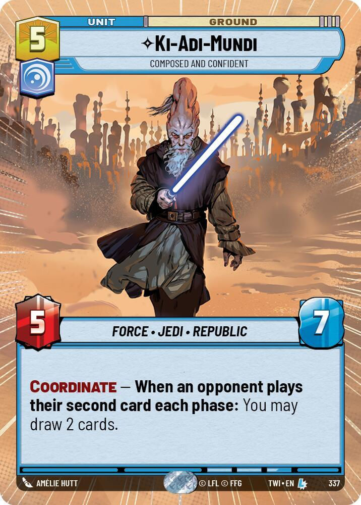 Ki-Adi-Mundi - Composed and Confident (Hyperspace) (TWI) (337) / Foil