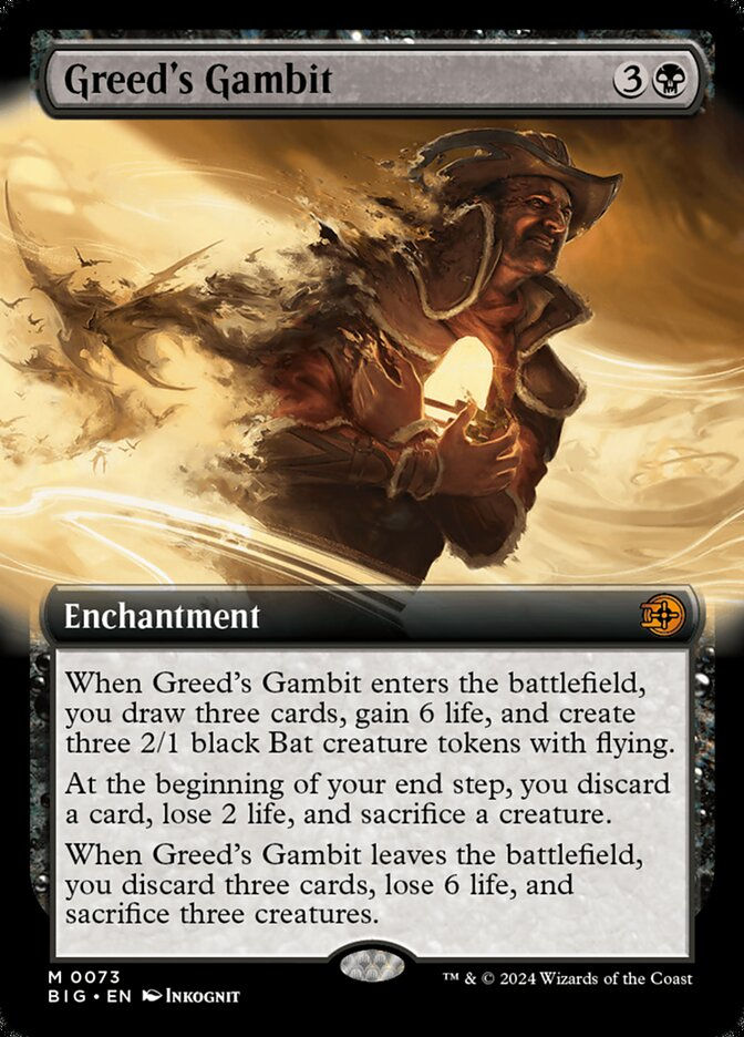 Greed's Gambit (BIG) (73) / Extended Art