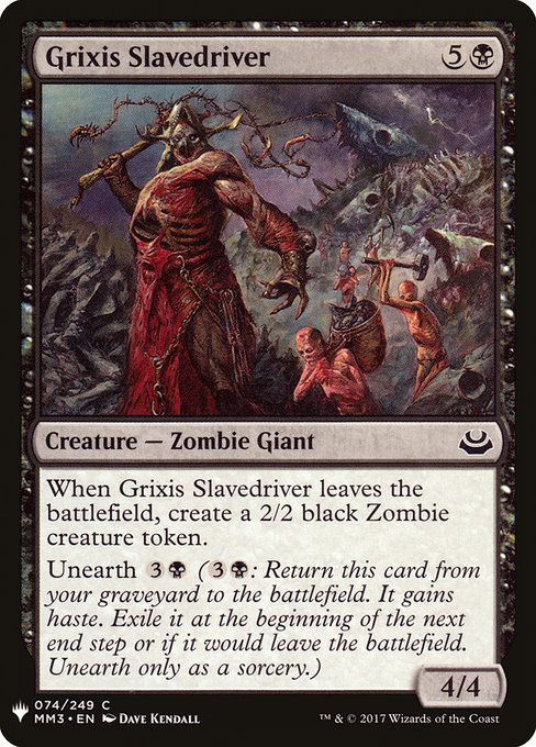 Grixis Slavedriver (PLST) (MM3-74)