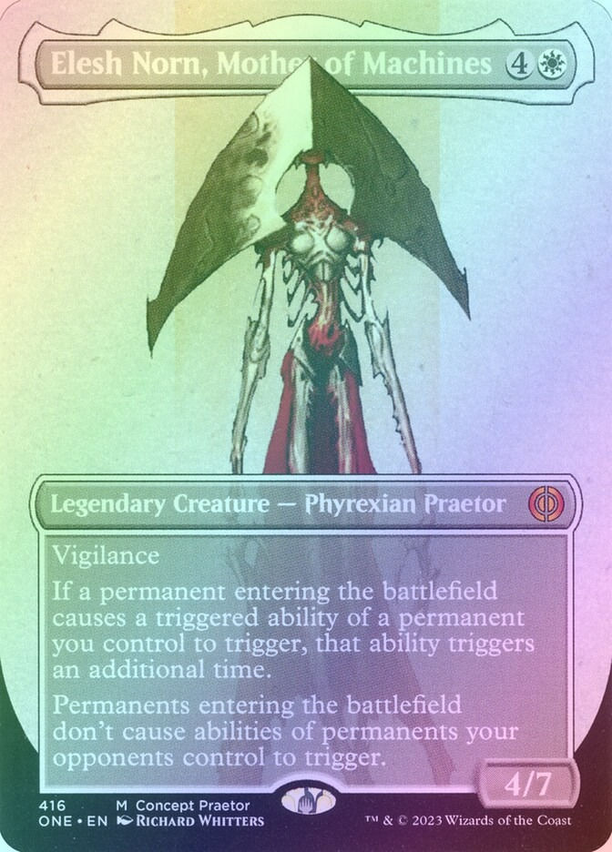 Elesh Norn, Mother of Machines (ONE) (416) / Borderless / Foil