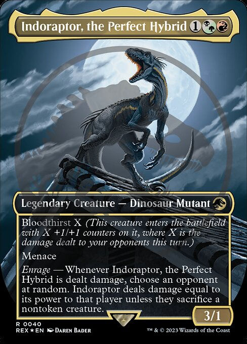 Indoraptor, the Perfect Hybrid (rex) / Embossed Foil