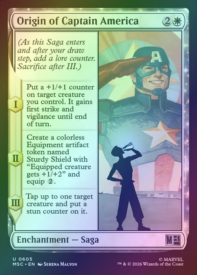 Origin of Captain America (MSC) (605) / Foil