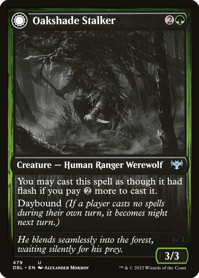 Oakshade Stalker // Moonlit Ambusher (DBL) (479)