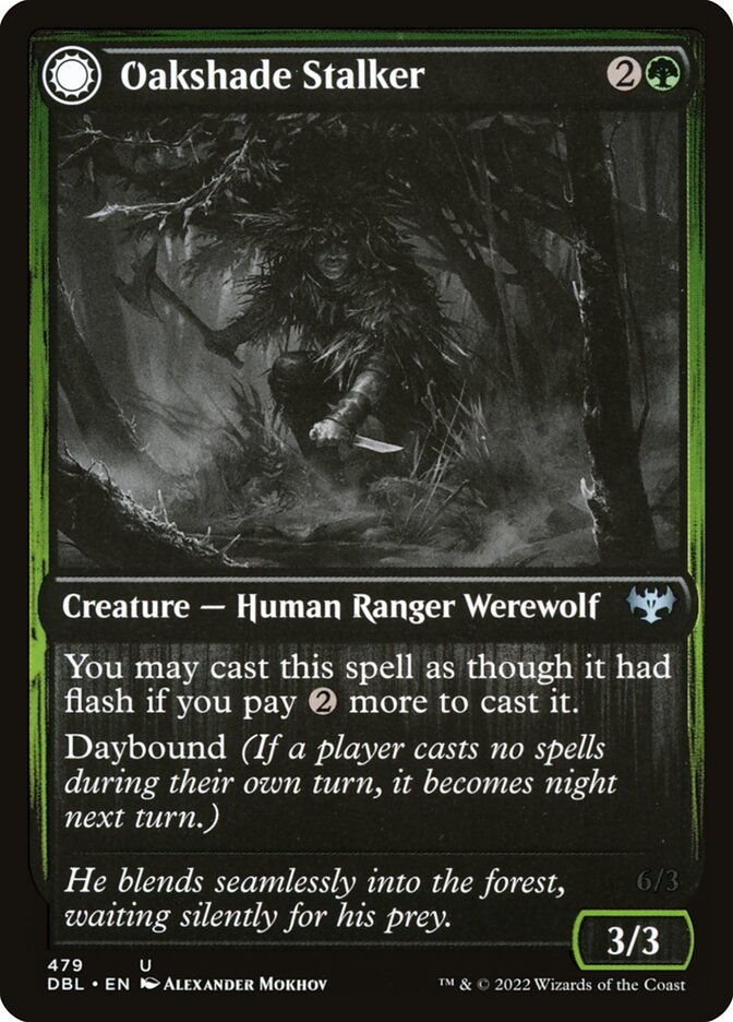 Oakshade Stalker // Moonlit Ambusher (DBL) (479) — cara 1 de 2