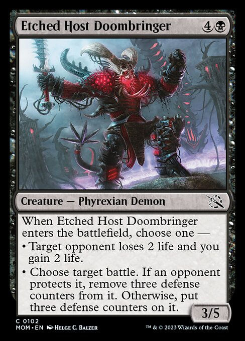 Etched Host Doombringer (mom)