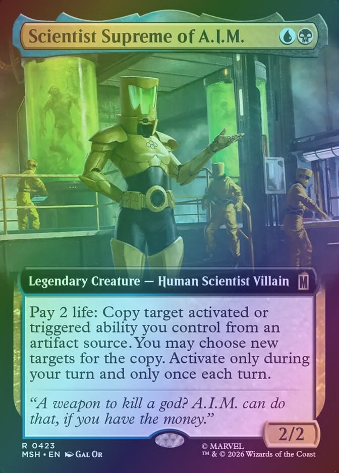 Scientist Supreme of A.I.M. (MSH) (423) / Extended Art / Foil
