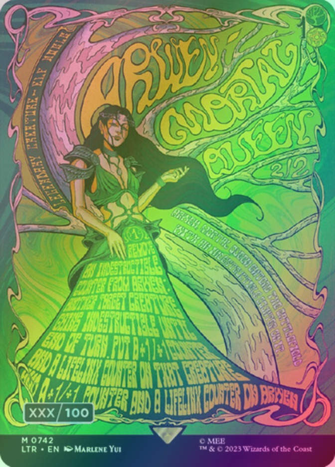 Arwen, Mortal Queen (LTR) (742z) / Borderless / Double Rainbow Foil