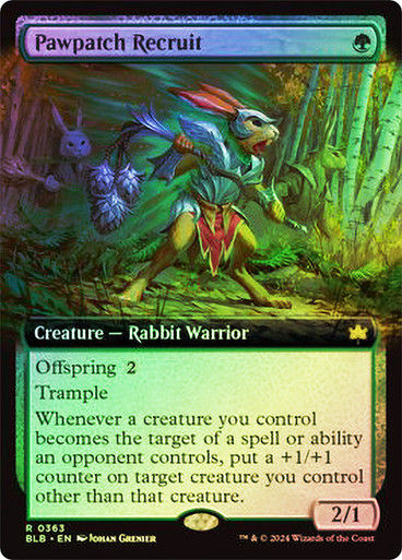 Pawpatch Recruit (blb) (363) / Extended Art Foil