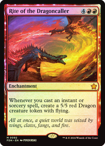 Rite of the Dragoncaller (FDN) (92) / Foil