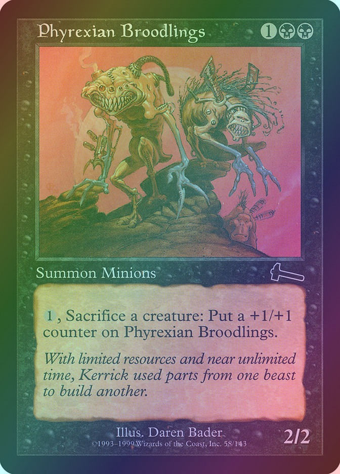 Phyrexian Broodlings (ULG) (58) / Foil