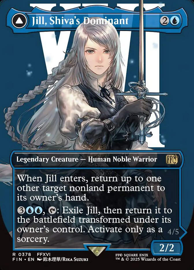 Jill, Shiva's Dominant // Shiva, Warden of Ice (FIN) (378) / Borderless