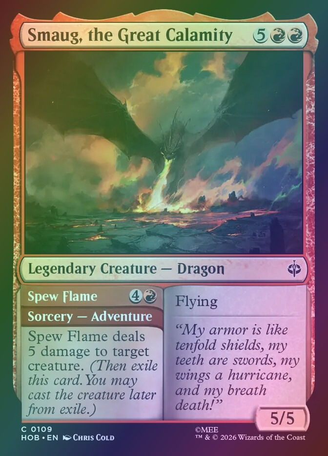 Smaug, the Great Calamity // Spew Flame (HOB) (109) / Foil