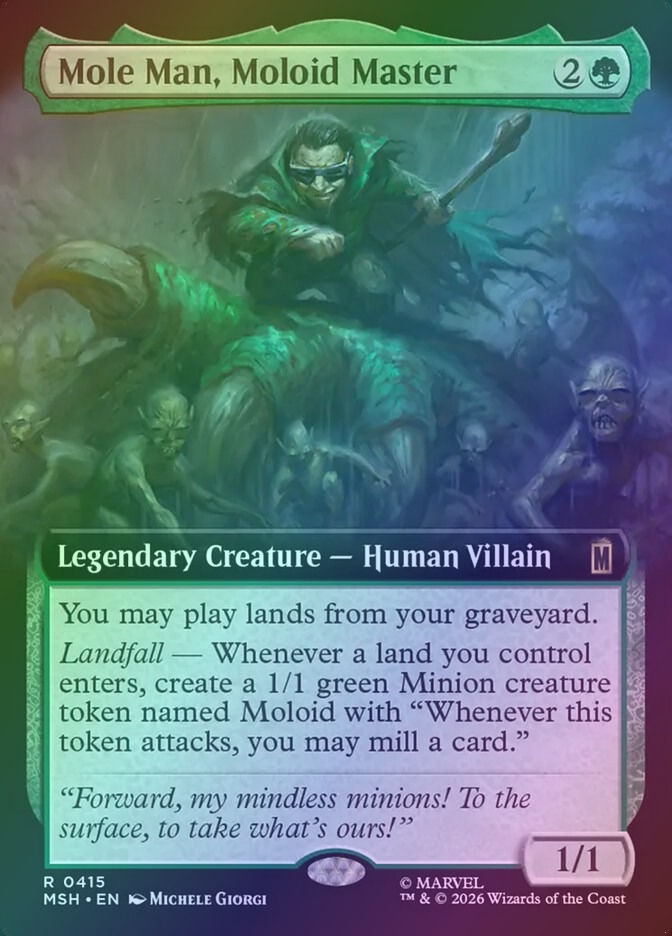 Mole Man, Moloid Master (MSH) (415) / Extended Art / Foil