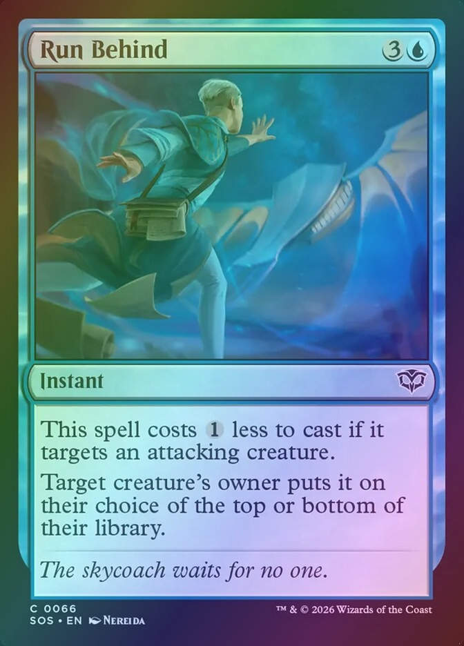 Run Behind (SOS) (66) / Foil