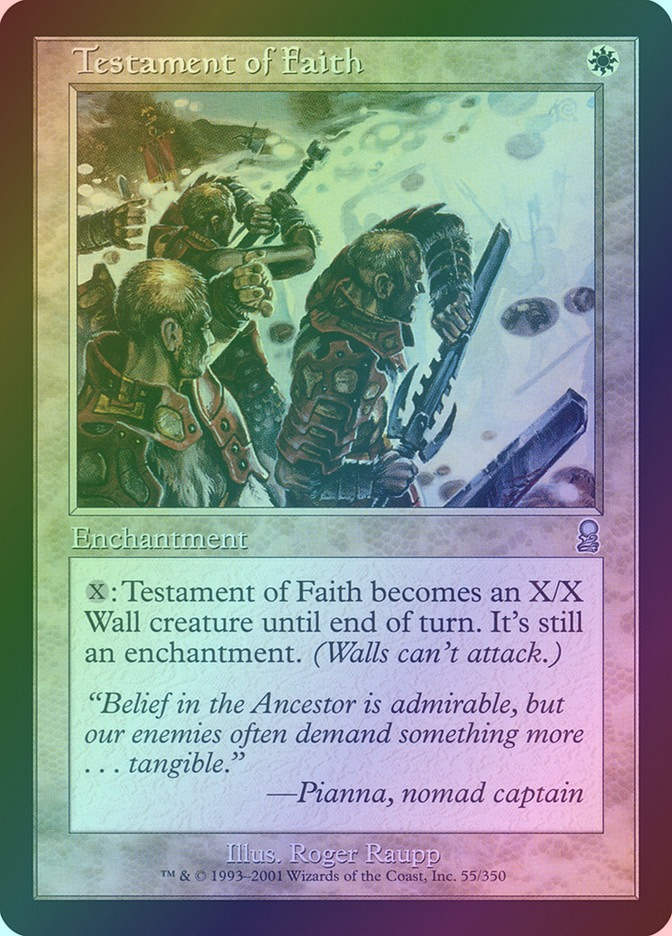 Testament of Faith (ODY) (55) / Foil