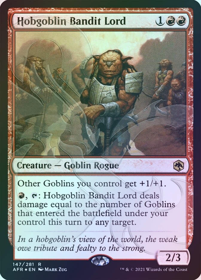 Hobgoblin Bandit Lord (PAFR) (147a) / Embossed Foil