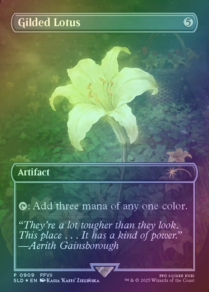 Gilded Lotus (SLD) (909) / Borderless / Foil